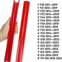 Jaronx Compatible with BMW Grill Inserts Trims for 1 2 3 4 5 6 7 Series, F20 F22 F30 F32 G30 G32 G11 G12, Compatible with BMW V Brace Wrap Covers Red Grill Stripes (Red) - Image 3
