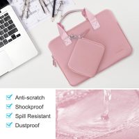 Hseok Laptop Sleeve 14 inch Case with Small Pouch, Neoprene Computer Bag Compatible with MacBook Pro 14" M4/M3/M2/M1 2025-2021, MacBook Air/Pro 13" and Most 14 inch Notebooks，P01K01 - Image 4