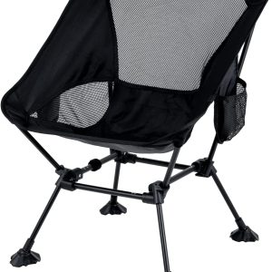 iClimb Ultralight Compact Camping Folding Beach Chair with Anti-Sinking Large Feet