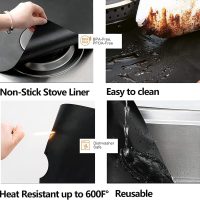 Stove Cover, Stove Covers Reusable Gas Range Protectors for Samsung Gas Range, Reusable Gas Stove Burner Covers, Non-Stick Stove Liner, Stove Guard Protectors… - Image 3