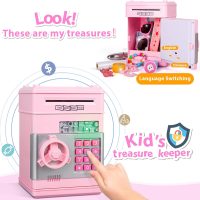 Kids Piggy Bank for Girls - Toys for 5 6 7 8 9 10 Year Old Girl Birthday Gifts - Electronic Piggy Bank ATM Machine Money Safe for Kids Toys Age 6-8-10 - Image 5