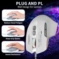 Gaming Mouse, Wired Gaming Mouse with RGB Backlit, 7200DPI Adjustable, PC Gaming Mice with 7 rogrammable Macro Buttonsg, Ergonomic Mouse Gamer for PC, Desktop, Mac，Laptop, Chromebook. - Image 4