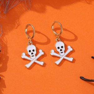 Halloween Earrings for Women Spider Web Pumpkin Ghost Bat Drop Dangle Earrings Halloween Outfits Costume Jewelry Accessories