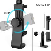 Universal Phone Tripod Mount Adapter with Ｗireless Camera Remote , Cell Phone Holder with Adjustable Clamp for Selfie Stick Monopod Compatible with iPhone, Samsung and so on , Wrist Strap Included - Image 3