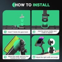 Hikeen Kayak Phone Holder, 360°Adjustable Phone Holder with Long Arm, Kayak Fishing Accessories, Kayak Phone Mount Compatible with Smartphone from 4''-7'' - Image 4