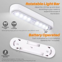 STAR-SPANGLED 3 Pack 7” Motion Sensor Lights Indoor Battery Operated, Stick on LED Light for Closet, Stairs, Under Cabinet, Cool White - Image 5