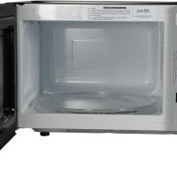 Emerson MW9005SS Compact Countertop Microwave Oven with Button Control, LED Display, 900W 5 Power Levels, 6 Auto Menus, Glass Turntable and Child Safe Lock, 0.9 Cu. Ft, Stainless Steel - Image 5