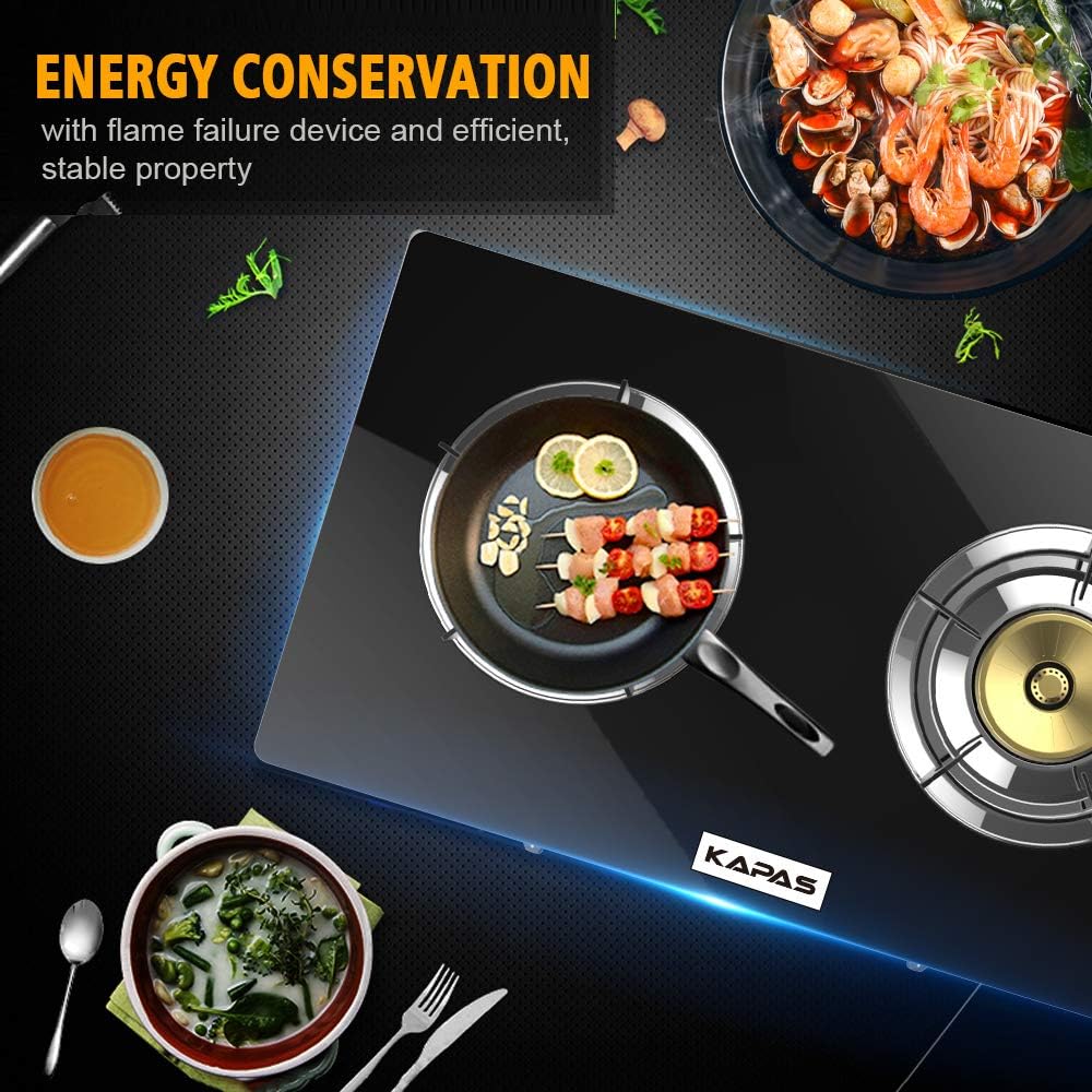 Outdoor & Indoor Portable Propane Stove, Single & Double Burners with Gas Premium Hose for Backyard Kitchen, Camping Grill, Hiking Cooking, Outdoor Recreation (RQ62-LARGE,2Burners) - Image 5