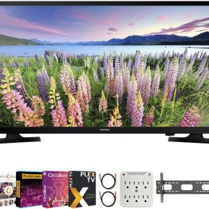 Samsung UN40N5200A 40 inch Class N5200 Smart Full HD TV Bundle with Premiere Movies Streaming + 37-100 Inch TV Wall Mount + 6-Outlet Surge Adapter + 2X 6FT HDMI 2.0 Cable