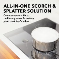 Weiman Cooktop and Stove Top Cleaner Kit - Glass Cook Top Cleaner and Polish 10 oz. Scrubbing Pad, Cleaning Tool, Razor, Scraper - Image 4