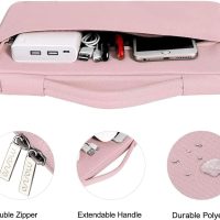 MOSISO Compatible with MacBook Air 13 inch Case 2025 2024 2023 2022 M4 A3240 M3 A3113 M2 A2681, Hard Shell&Sleeve Bag&Keyboard Skin&Webcam Cover&Screen Film for MacBook Air 13.6 inch, Baby Pink - Image 5
