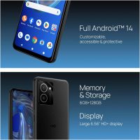 HMD Vibe | Verizon, T-Mobile, AT&T | Unlocked Smartphone | Android 14 | 2 Day Battery | 6.56" 90Hz HD+ Display | 6GB/128GB | 13MP Dual Camera | US Version | Charcoal - Image 5