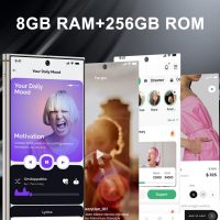 Unlocked Cell Phones S24 Ultra Smartphone Android 13 Unlocked Phones 8+256GB 6.8" HD Screen Dual SIM 108MP+48MP Camera 6800 mAh and Built-in Pen (Sunset Oranges) - Image 6