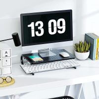 Monitor Stand Riser, Monitor Riser, Laptop Stand for Desk, Laptop Riser, Desk Organizer for Monitor, Laptop Shelf w/Vented for Screen, Computer Stand for Laptop, PC, Printer, for Home & Office - Image 2