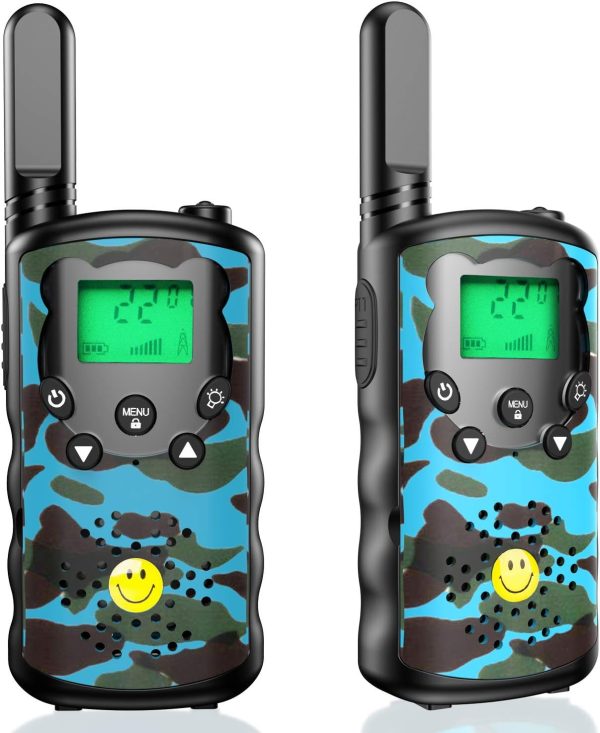 Walkie Talkies for Kids Adults,3 Mile Long Range, 22 Channel 2 Way Radio & Handheld Kids Walkie Talkies,Best Gifts for Boys & Girls Adults for Outdoor Adventure (Camouflage)