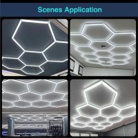 2 Pack Hexagon Garage Light V Connectors 2 Pin LED Garage Light Copper Pin DIY Hexagon Lights Accessories Replacement/Spare for Honeycomb Lighting Systems (V Connector 2pin) - Image 6