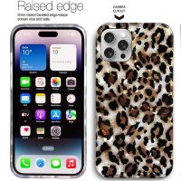 J.west Compatible with iPhone 16 Pro Max Case 6.9 inch,Luxury Sparkle Translucent Clear Vintage Leopard Print Soft Silicone Cover for Girls Women Protective Phone Case for iPhone 16 Pro Max Cheetah - Image 4
