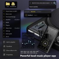RUIZU 83GB Android MP3 Player with Bluetooth and WiFi, 4.5" IPS Touchscreen Music Player with Spotify, Pandora, Amazon Music, Parental Control MP4 MP3 Player for Kids with Libby, Audible, Up to 1TB - Image 4
