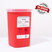 Alcedo Sharps Container for Home Use 1 Quart (1-Pack) | Biohazard Needle and Syringe Disposal | Small Portable Container for Travel and Professional Use - Image 8