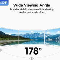 KOORUI 24-inch Computer Monitor Full HD 1920 x 1080p 100Hz VA Display 3000:1 Contrast Ratio with HDMI VGA, Three-Sided Slim Bezels, 100 x 100 mm VESA Mountable, Ergonomic Tilt, Black - Image 7