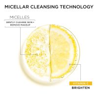 Garnier Micellar Water with Vitamin C, Facial Cleanser & Makeup Remover, Brightening & Hydrating, For All Skin Types, Vegan, Cruelty Free, 13.5 Fl Oz (400mL), 1 Count - Image 6