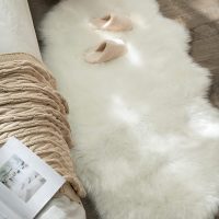MIULEE Luxury Soft Fluffy Area Rug 3x5 Feet, Faux Fur Sheepskin Rug Decorative Plush Shaggy Carpet for Christmas Decor Bedside Sofa Floor Nursery, White - Image 3
