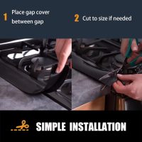 SEVCHY Silicone Stove Gap Covers (2 pack), Oven Gap Filler, Heat Resistant Stove Gap Filler, Seal Gap between Stovetop and Counter, Easy Clean (21 inch, Black) - Image 6