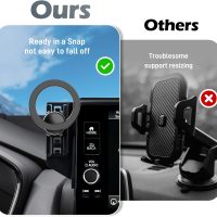 Car Phone Holder Compatible with Honda HR-V 2023-2025 /CR-V 2023-2025 with 9 in Screen, Phone Mount Compatible with MagSafe Car Cell Phone Mount Accessories - Image 7