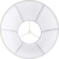 Creme White Bell Lamp Shades Set of 2 Medium Shade 6.7``Top x 13``Bottom x 10``High(Spider) Traditional Lampshade for Table & Bedside Lamp - Replacement Lampshades By JERHOUS - Image 5