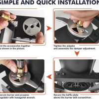 Llamaviva Propane Burner, High Pressure 100,000 BTUs Single Gas Stove with 4.1ft Adjustable Hose with Regulator,Propane Stove for Outdoor Cooking, Seafood Boil,Turkey Fry - Image 5