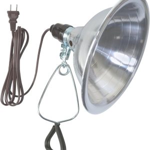 Woods Clamp Lamp Light with Aluminum Reflector; 150W; UL Listed; 6- Foot Cord
