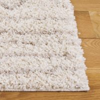 SAFAVIEH Area Rug 8x10 - Arizona Shag Collection - Large - Ivory & Beige, Moroccan Design, Non-Shedding & Easy Cleaning, Ultra Plush Thick Pile, Ideal for Living Room, Bedroom, Dining Space (ASG741A) - Image 3