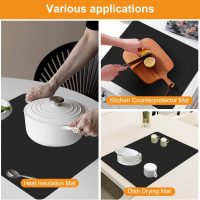 Electric Stove Top Covers - Silicone Stove Top Protector for Glass Top Stove - 28 x 20in RV Stove Top Covers - Dish Drying Mats For Kitchen - Image 8