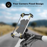New Bike Phone Mount with Stainless Steel Clamp Arms Anti Shake and Stable 360° Rotation Bike Accessories/Bike Phone Holder for Any Smartphones GPS Other Devices Between 4 and 7 inches - Image 2