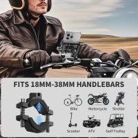 Motorcycle Phone Mount,Aluminum Bike Phone Holder Handlebar,360° Bike Cell Holder for All Smartphones Bike Motorcycle Accessories (Bike Phone Mount) - Image 6