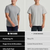 True Classic Mens T-Shirts – Short Sleeve Crew Neck T Shirts for Man, Cotton Blend Plain Novelty Men's T-Shirts - Image 7