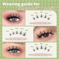 KEYYOU Fairy Lash Clusters Kit, Manga Eyelash Extension Kit at Home, D Curl, Wispy Natural Invisible Band Lash with Waterproof DIY, Fairy-D-8-18MIX, 144 pcs - Image 4
