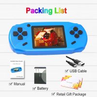 16 Bit Handheld Games for Kids Adults 3.0'' Large Screen Preloaded 100 HD Classic Retro Video Games USB Rechargeable Seniors Electronic Game Player Birthday Xmas Present (Blue) - Image 7
