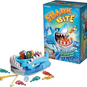 Shark Bite -- Roll the Die and Fish for Colorful Sea Creatures Before the Shark Bites Game! by Pressman Blue Sky, 5"
