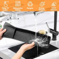 30 Inch Silicone Stove Top Shelf Magnetic for Kitchen Gadgets, Soft Flexible Strong Magnetic Heat Resistant Spice Rack Kitchen Organizer for Over Stove - Image 5
