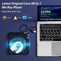 5 in 1 External Blu Ray Drive, Portable Blu Ray Player with USB 3.0 Type-C, CD DVD Burner 3D Blu Ray with SD/TF Port, Blu Ray Drive Compatible with Windows Laptop Desktop (Original Version) - Image 6