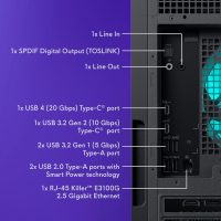Alienware Aurora Gaming Desktop ACT1250 - Intel Core Ultra 7 265KF Processor, Liquid Cooled, NVIDIA GeForce RTX 5070, 32GB DDR5 RAM, 2TB SSD, 1000W Platinum Rated PSU, Win 11 Home - Clear Panel - Image 26
