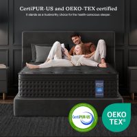 Queen Mattress,12 Inch Queen Size Hybrid Mattresses with Memory Foam and Individual Pocket Spring for Motion Isolation,Pressure Relief,CertiPUR-US. - Image 5