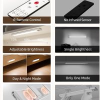 EZVALO 5 Pack Under Cabinet Lighting, Rechargeable Motion Sensor Light, LED Closet Lights Wireless, 5700K Dimmable, Timer, Magnetic, with Remote Control for Kitchen, Closet, Stair - Image 7