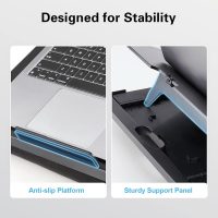 Adjustable Lap Desk - with 6 Adjustable Angles, Detachable Mouse Pad, & Dual Cushions Laptop Stand for Car Laptop Desk, Work Table, Lap Writing Board & Drawing Desk on Sofa or Bed by HUANUO - Image 7
