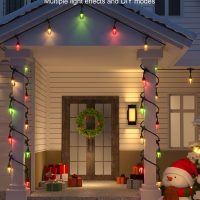 XMCOSY+ Outdoor String Lights Smart, 49Ft RGBCWIC Patio Lights Waterproof, App Control, Compatible with Alexa, Color Changing LED String Light for Outside Yard Garden Porch - Image 3