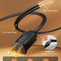 Outdoor String Lights 25 Feet G40 LED Patio Lights, Plug-in, 13 Plastic Edison Bulbs(1 Spare), Waterproof Connectable Hanging Light for Backyard Porch Balcony Party Decor, E12 Base, Black - Image 7