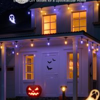 XMCOSY+ Outdoor String Lights Smart, 49Ft RGBCWIC Patio Lights Waterproof, App Control, Compatible with Alexa, Color Changing LED String Light for Outside Yard Garden Porch - Image 2
