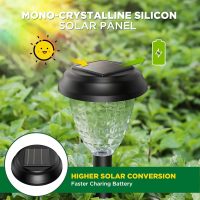 Super Bright Solar Lights Outdoor Waterproof 10 Pack, Dusk to Dawn Up to 12 Hrs Solar Powered Pathway Garden Lights Auto On/Off, LED Landscape Lighting Decorative for Walkway Patio Yard - Image 6