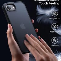 iPhone 16e Case [16FT Military Grade Drop Protection] Anti-Slip, Anti-Scratch, Slim Frosted Matte Translucent Cover 16e Phone Case for iPhone 16 e case 6.1", Frosted Black - Image 5